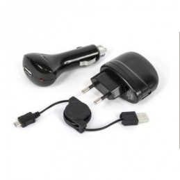 CARGADOR A RED+COCHE+CABLE...
